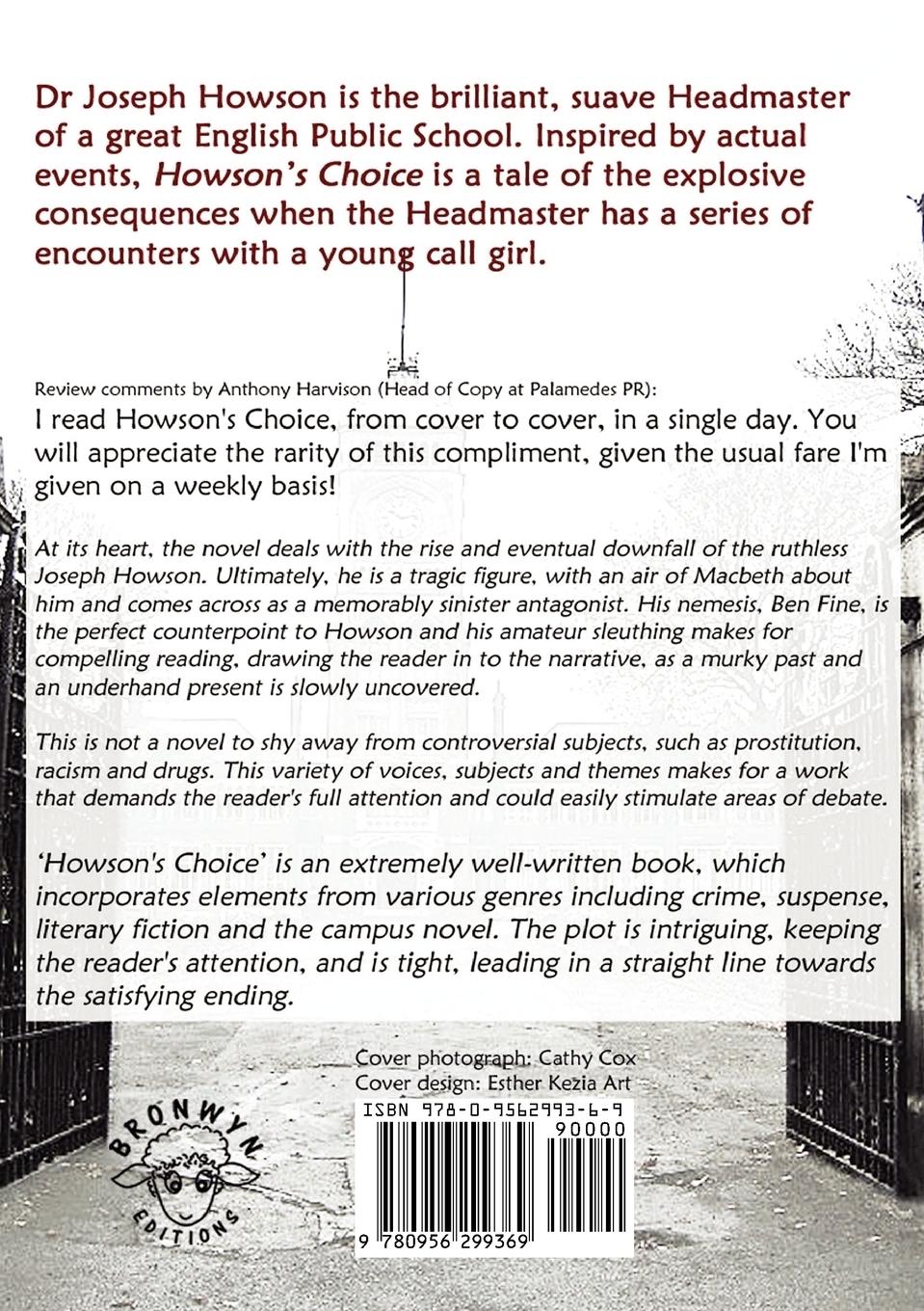 Rückseitencover Howson's Choice