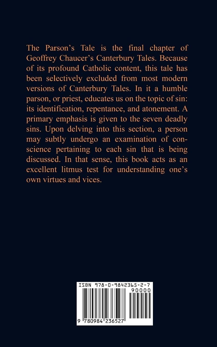 Rückseitencover The Parson's Tale