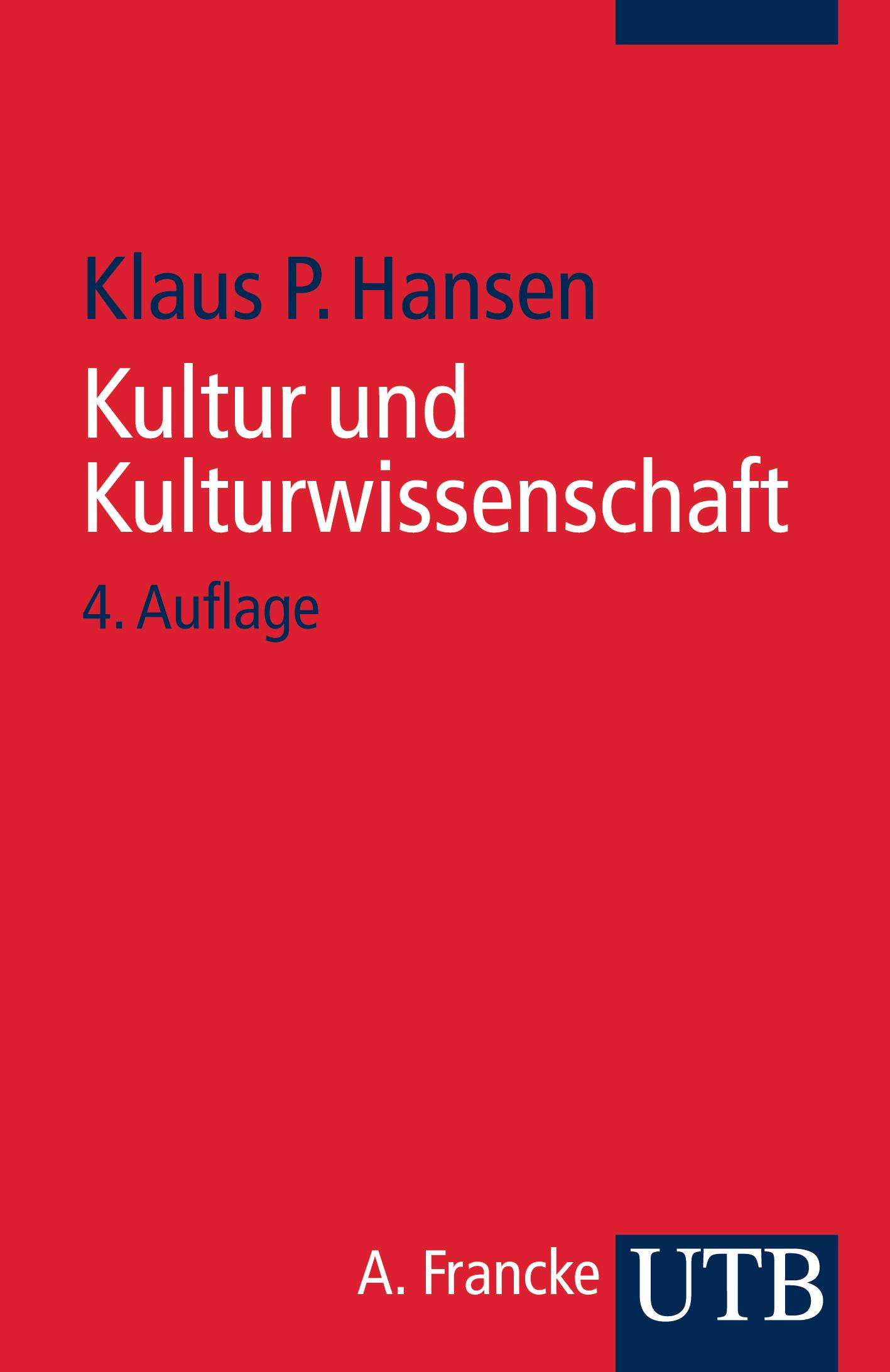 Vorderes Coverbild Kultur und Kulturwissenschaft