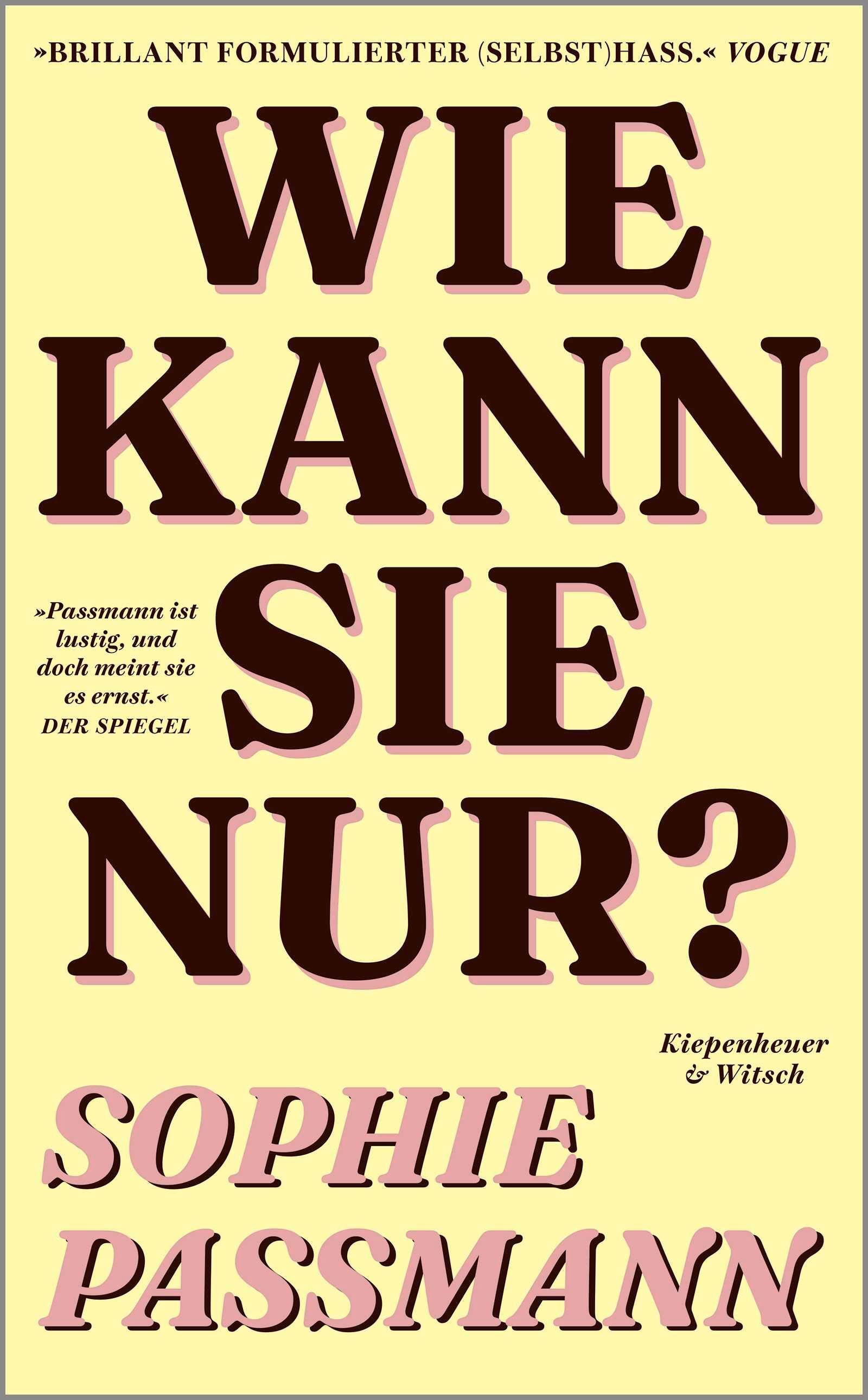 Vorderes Coverbild Wie kann sie nur?