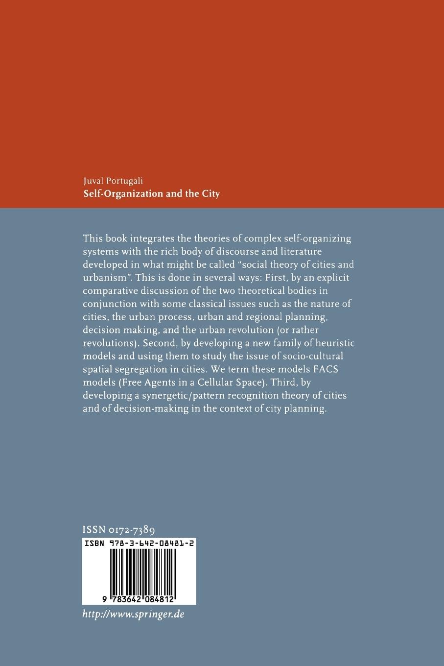 Rückseitencover Self-Organization and the City