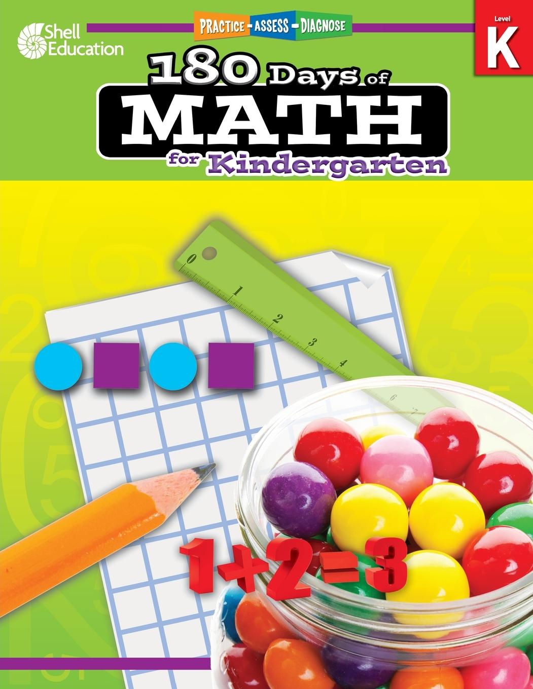 Vorderes Coverbild 180 Days of Math for Kindergarten