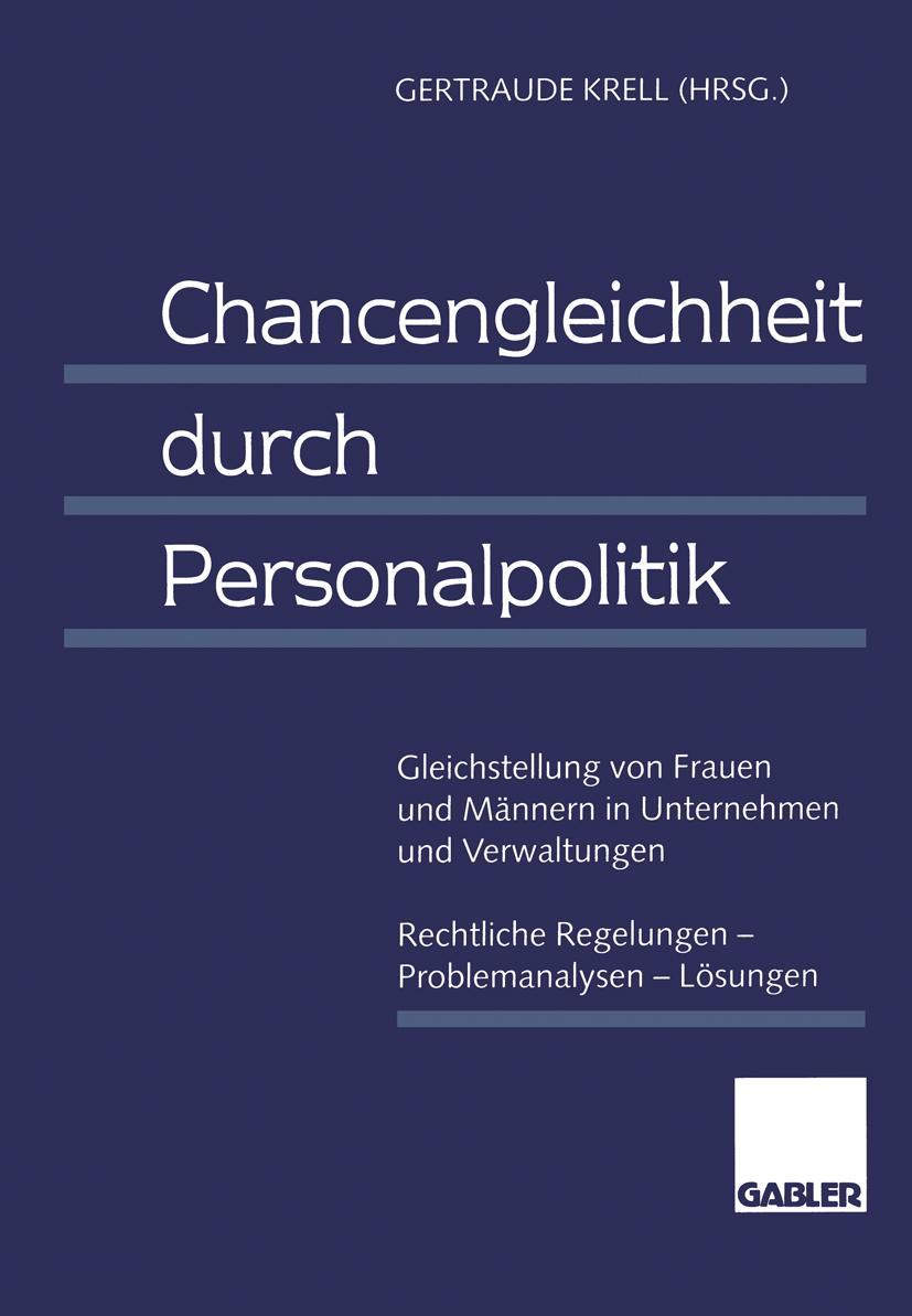 Vorderes Coverbild Chancengleichheit durch Personalpolitik