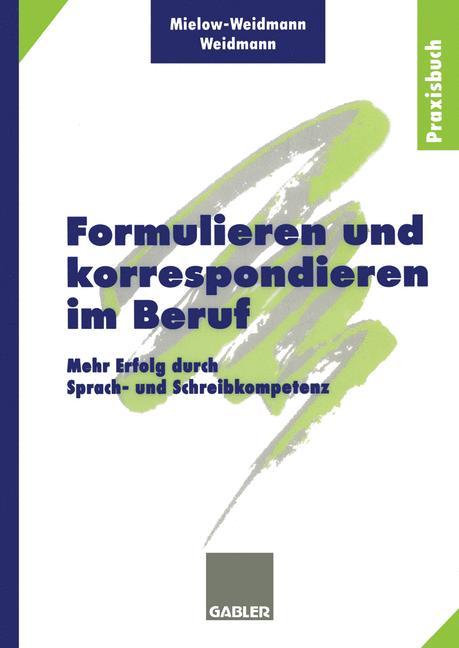 Vorderes Coverbild Formulieren und korrespondieren im Beruf