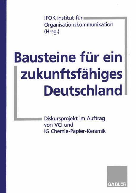 Vorderes Coverbild Bausteine für ein zukunftsfähiges Deutschland