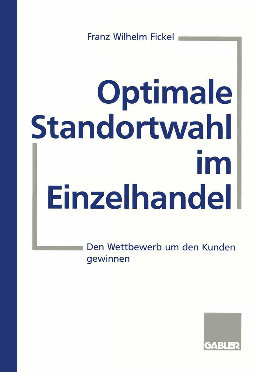Vorderes Coverbild Optimale Standortwahl im Einzelhandel