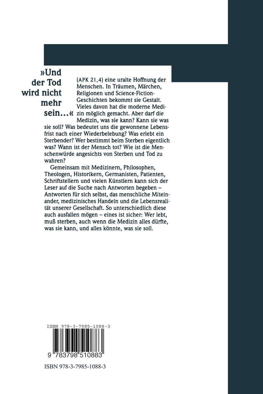 Rückseitencover Und der Tod wird nicht mehr sein ...