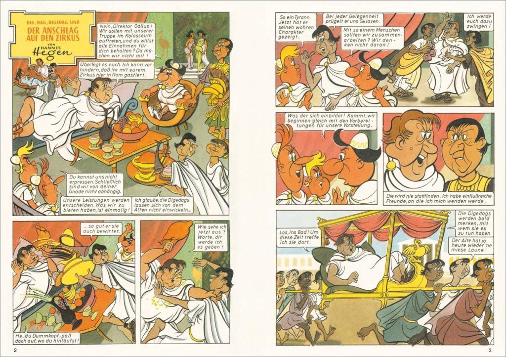 Beispielinhalt (Bild) Die Digedags. Römer-Serie 01. Circus Digedag