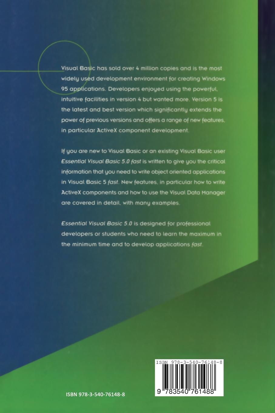 Rückseitencover Essential Visual Basic 5.0 Fast
