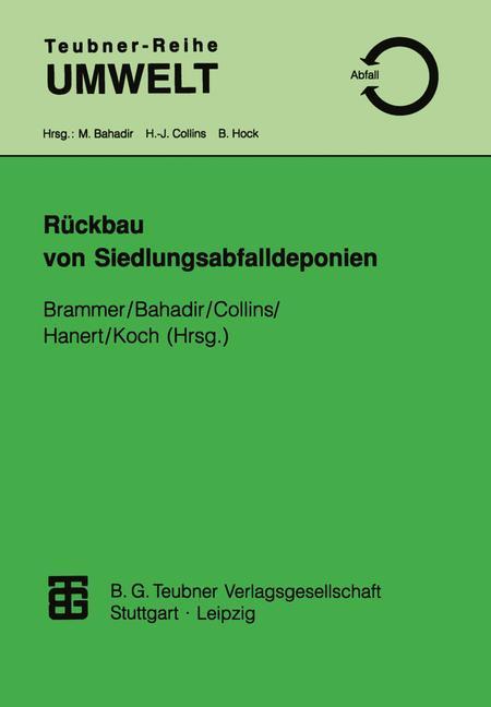 Vorderes Coverbild Rückbau von Siedlungsabfalldeponien