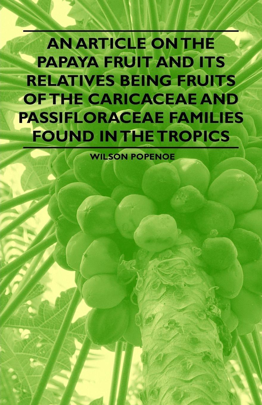 Vorderes Coverbild An Article on the Papaya Fruit and its Relatives being Fruits of the Caricaceae and Passifloraceae Families Found in the Tropics