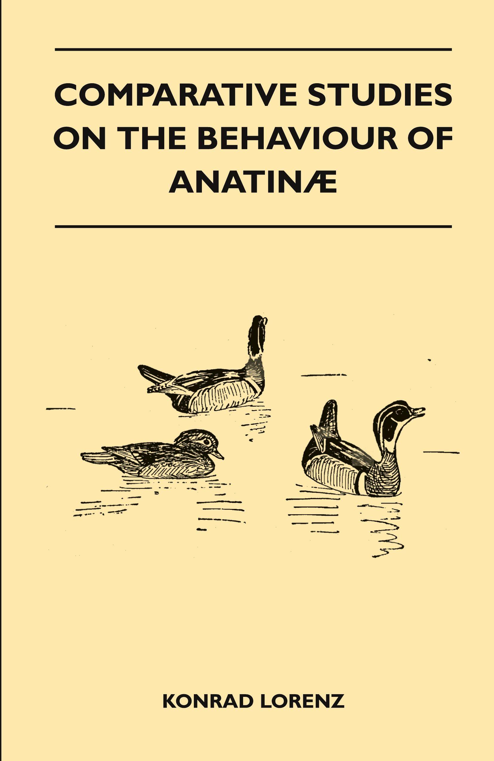 Vorderes Coverbild Comparative Studies on the Behaviour of Anatinae