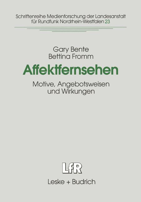 Vorderes Coverbild Affektfernsehen