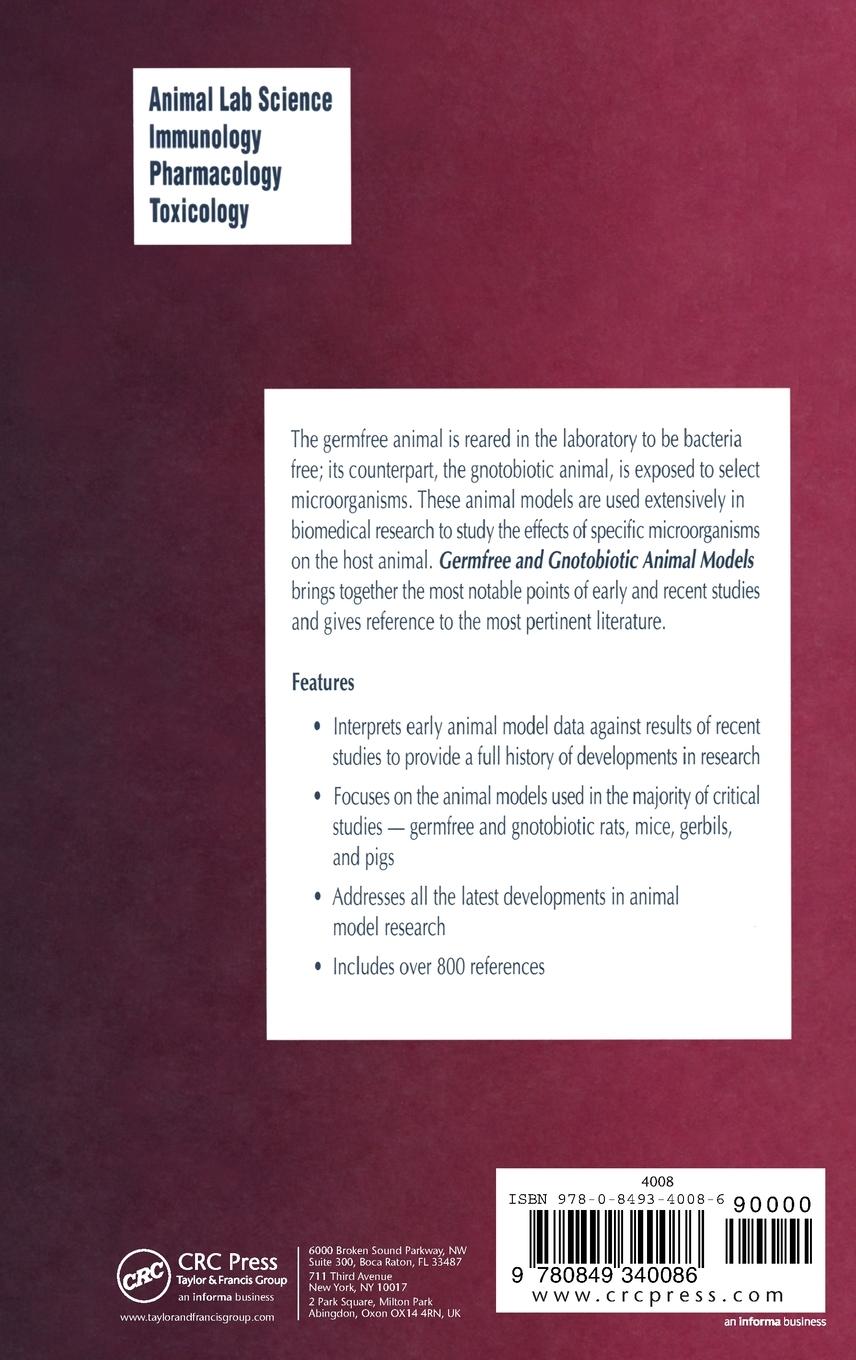 Rückseitencover Germfree and Gnotobiotic Animal Models