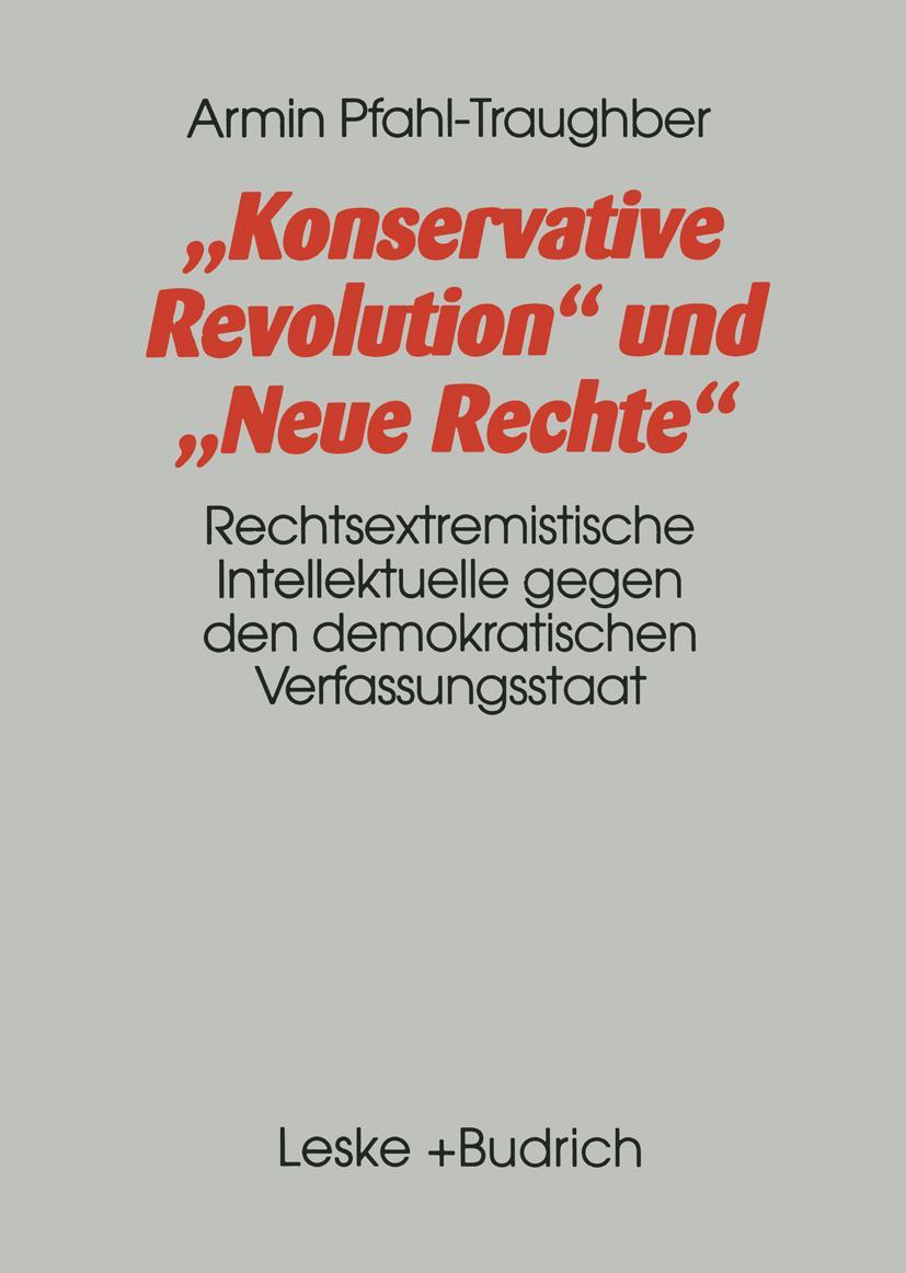 Vorderes Coverbild Konservative Revolution und Neue Rechte