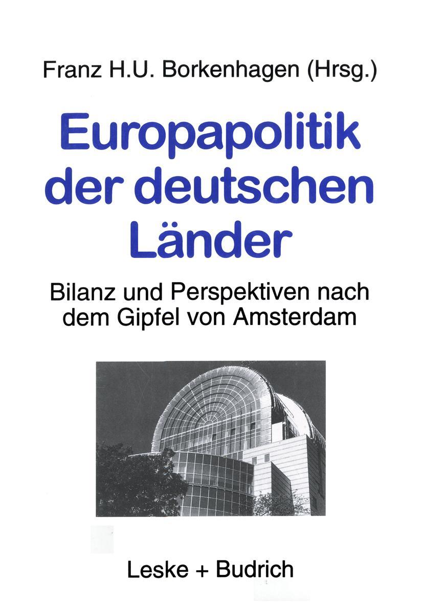 Vorderes Coverbild Europapolitik der deutschen Länder
