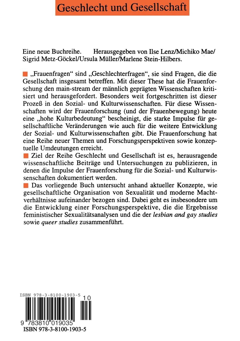 Rückseitencover Die Spur der Lüste