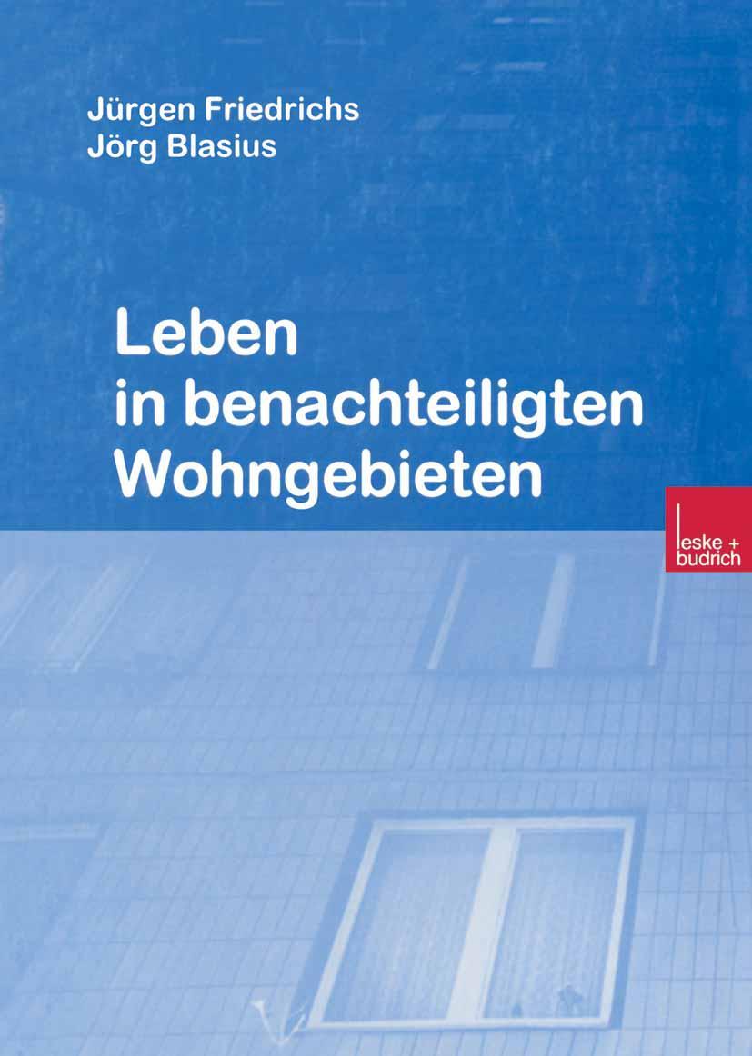 Vorderes Coverbild Leben in benachteiligten Wohngebieten