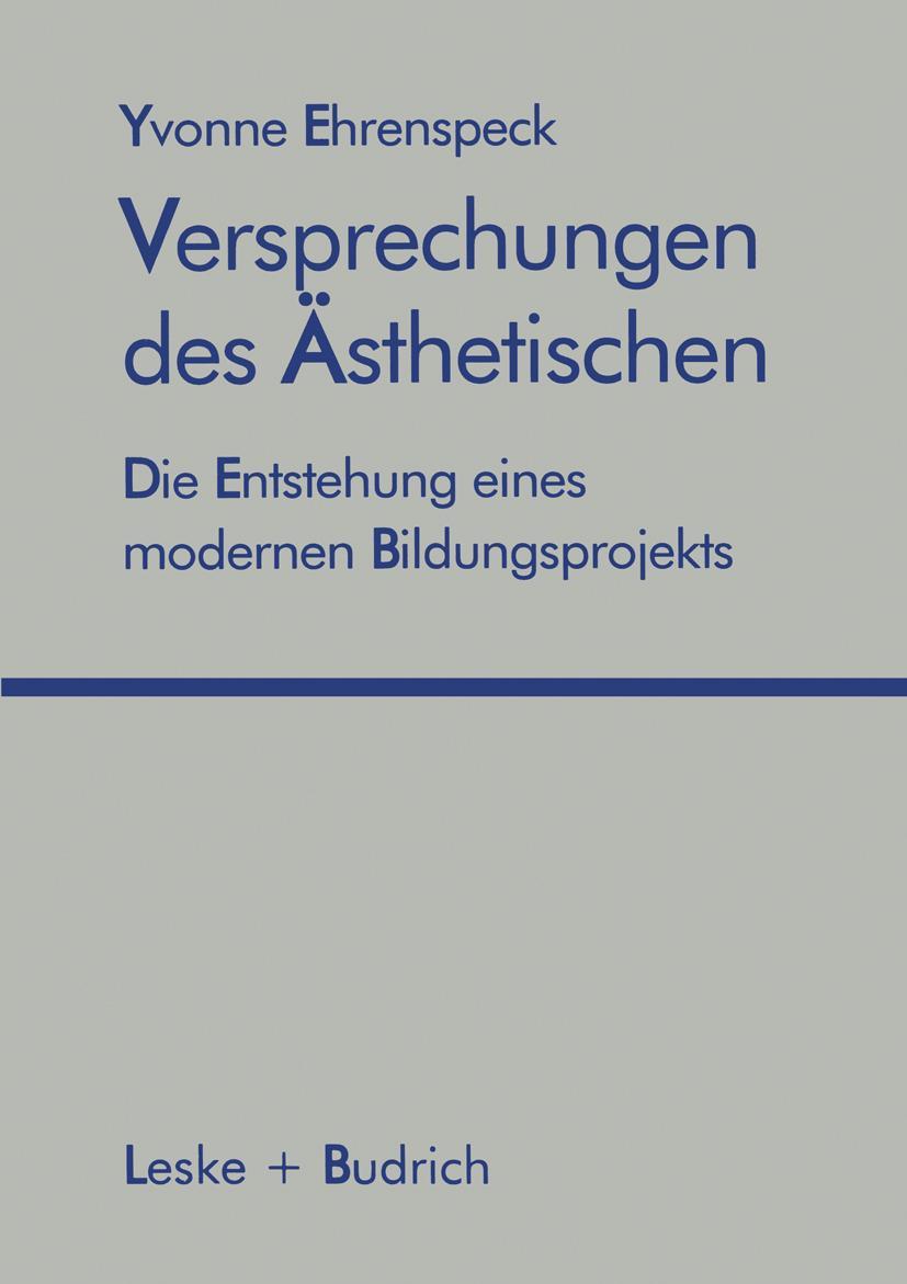 Vorderes Coverbild Versprechungen des Ästhetischen