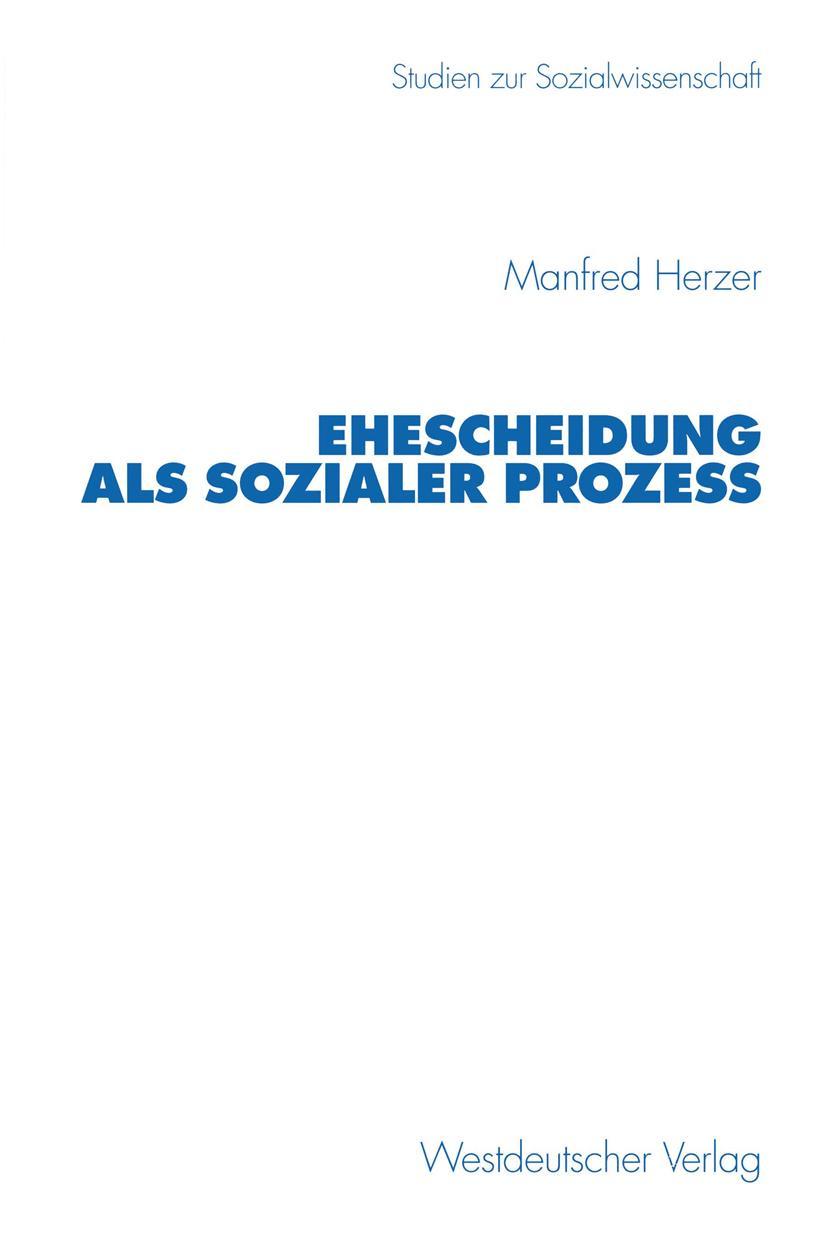 Vorderes Coverbild Ehescheidung als sozialer Prozeß