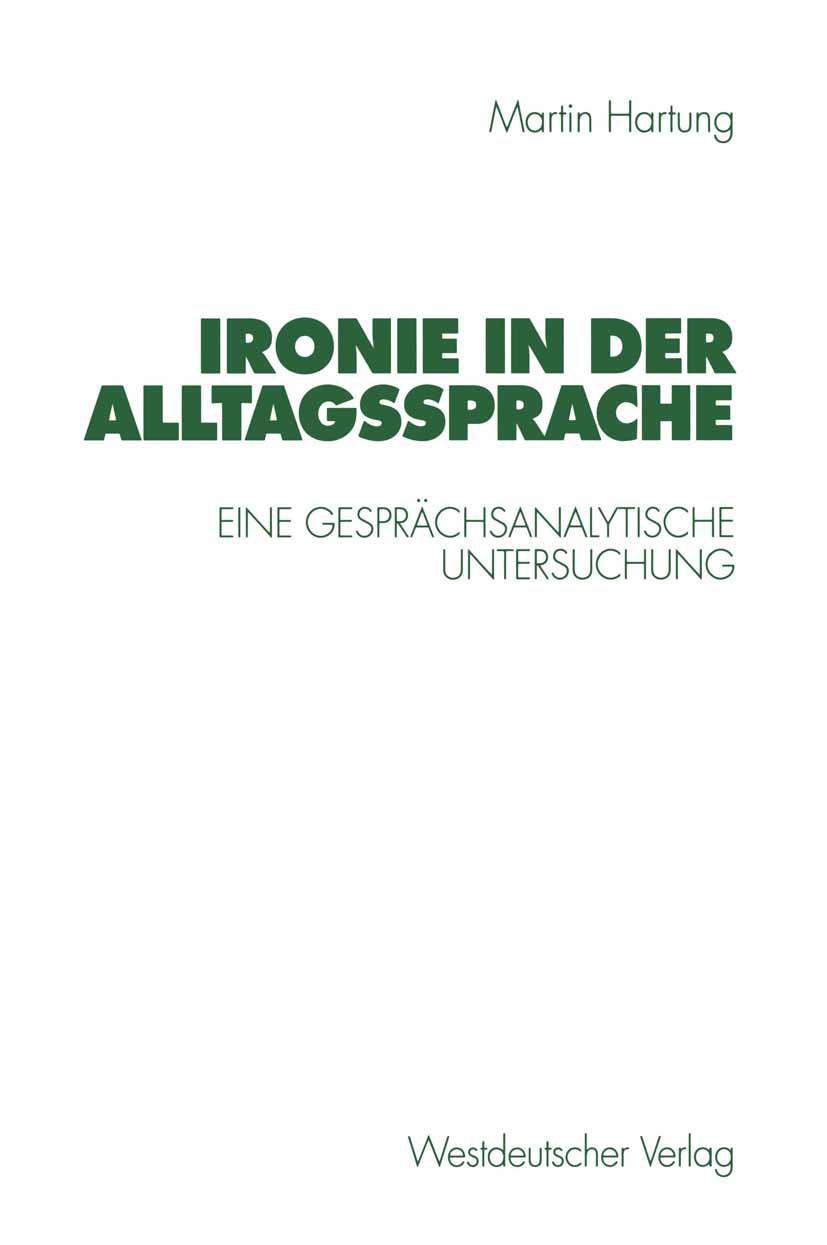 Vorderes Coverbild Ironie in der Alltagssprache