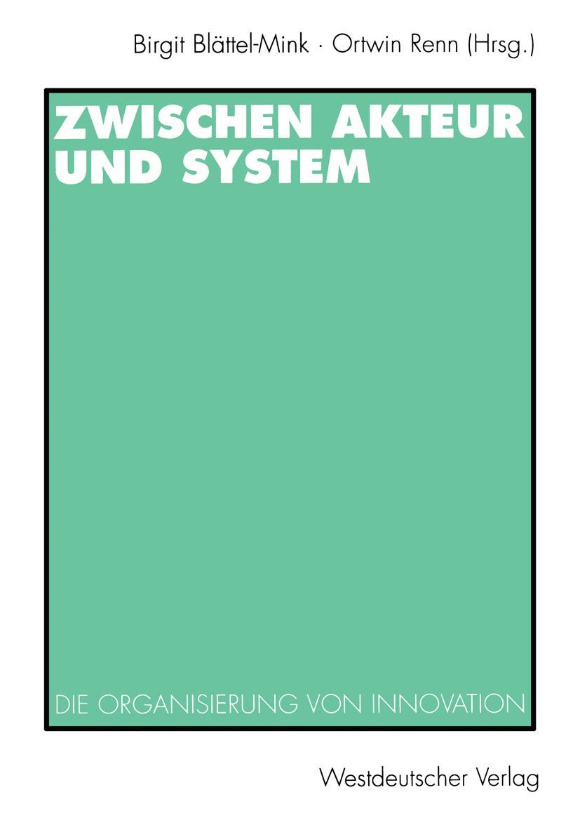 Vorderes Coverbild Zwischen Akteur und System