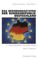 Vorderes Coverbild Das Regierungssystem der Bundesrepublik Deutschland