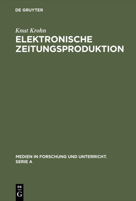 Vorderes Coverbild Elektronische Zeitungsproduktion