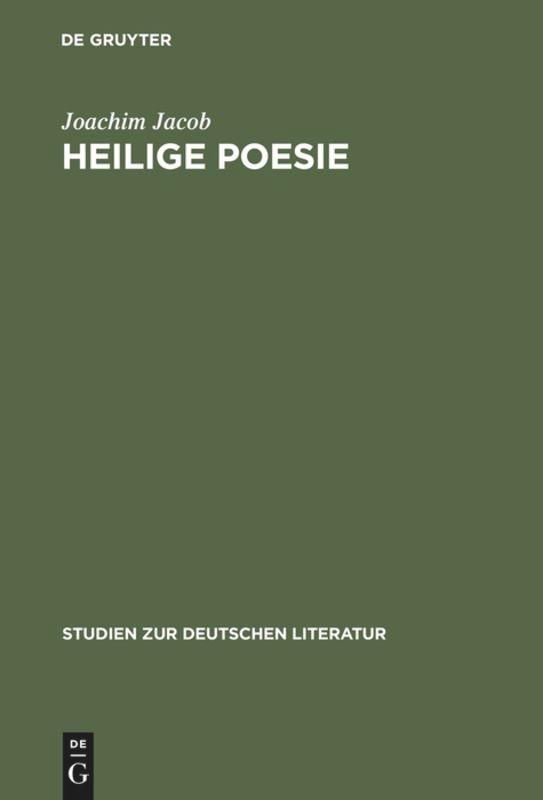 Vorderes Coverbild Heilige Poesie