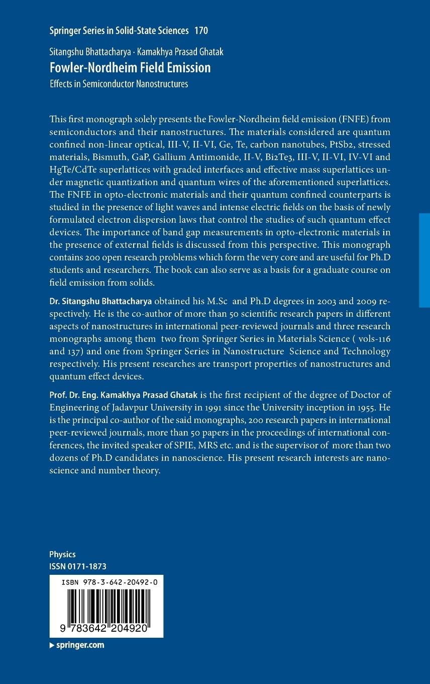Rückseitencover Fowler-Nordheim Field Emission