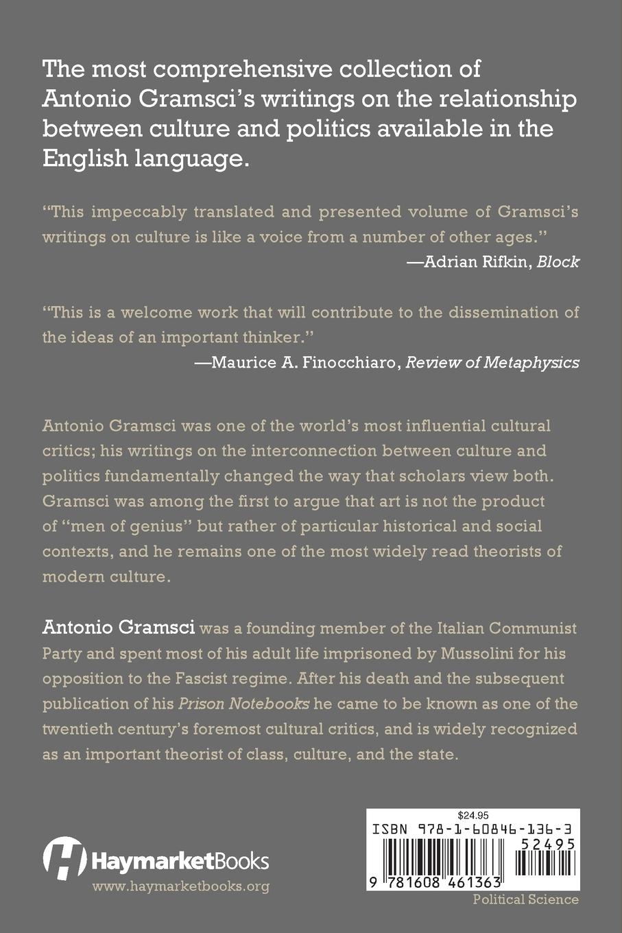 Rückseitencover Selections from Cultural Writings