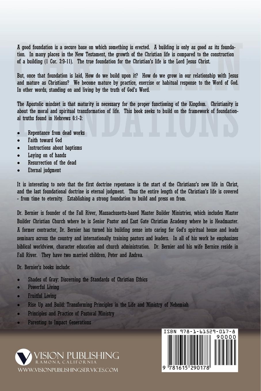 Rückseitencover Christian Foundations