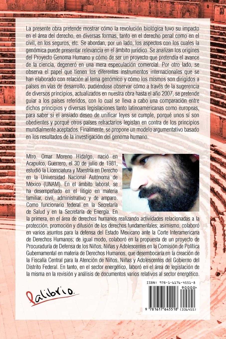 Rückseitencover Genoma Humano y Derecho