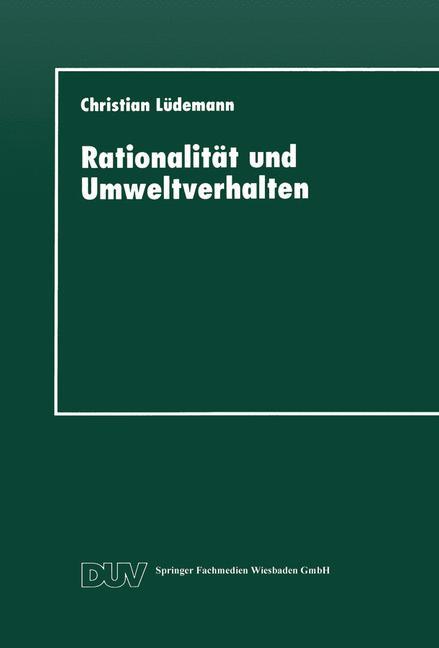 Vorderes Coverbild Rationalität und Umweltverhalten