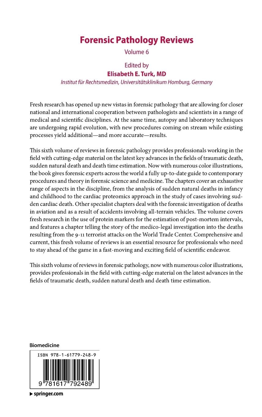 Rückseitencover Forensic Pathology Reviews