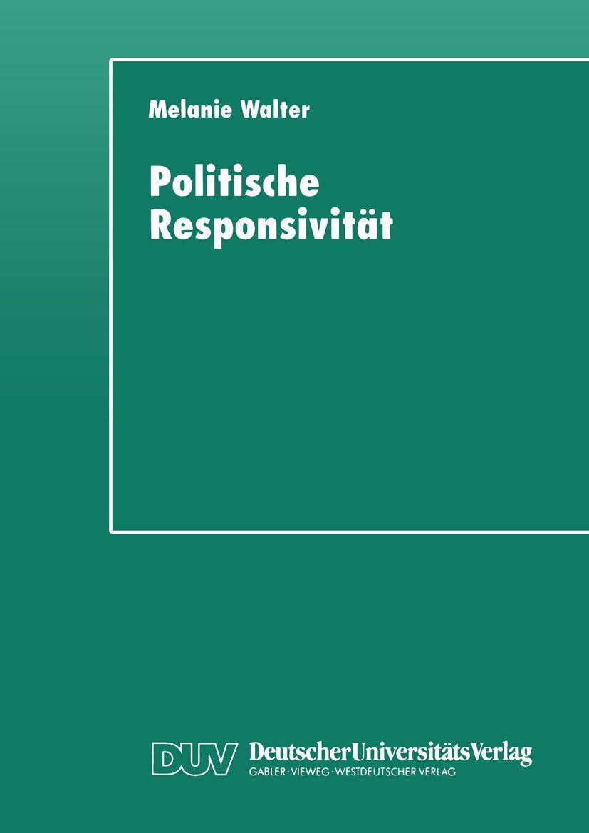 Vorderes Coverbild Politische Responsivität