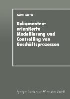 Vorderes Coverbild Dokumentenorientierte Modellierung und Controlling von Geschäftsprozessen