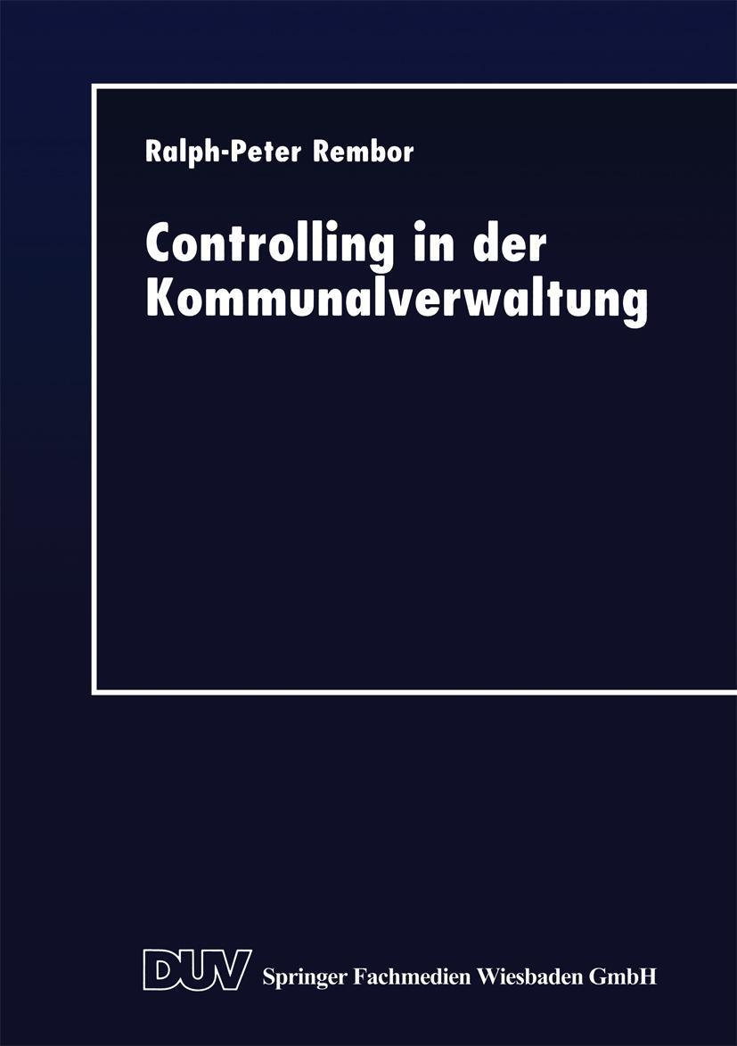 Vorderes Coverbild Controlling in der Kommunalverwaltung