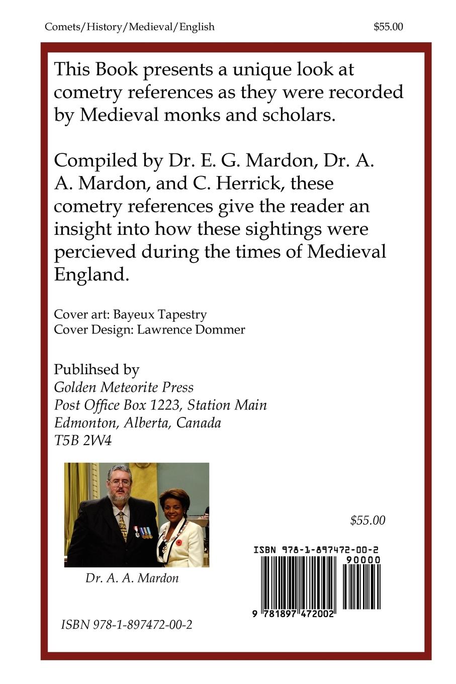 Rückseitencover English Medieval Cometry References Over a Thousand Years