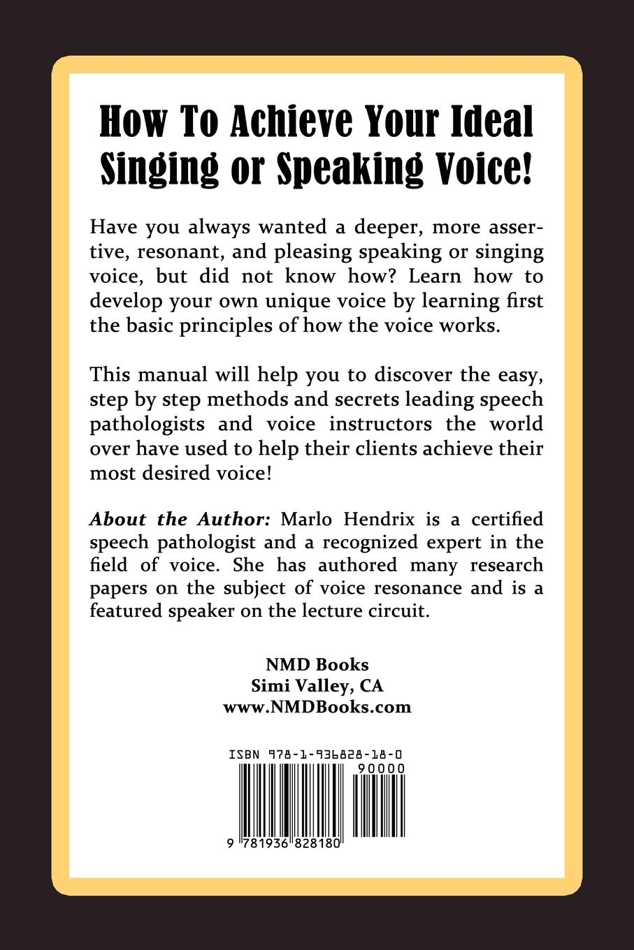 Rückseitencover Voice Training