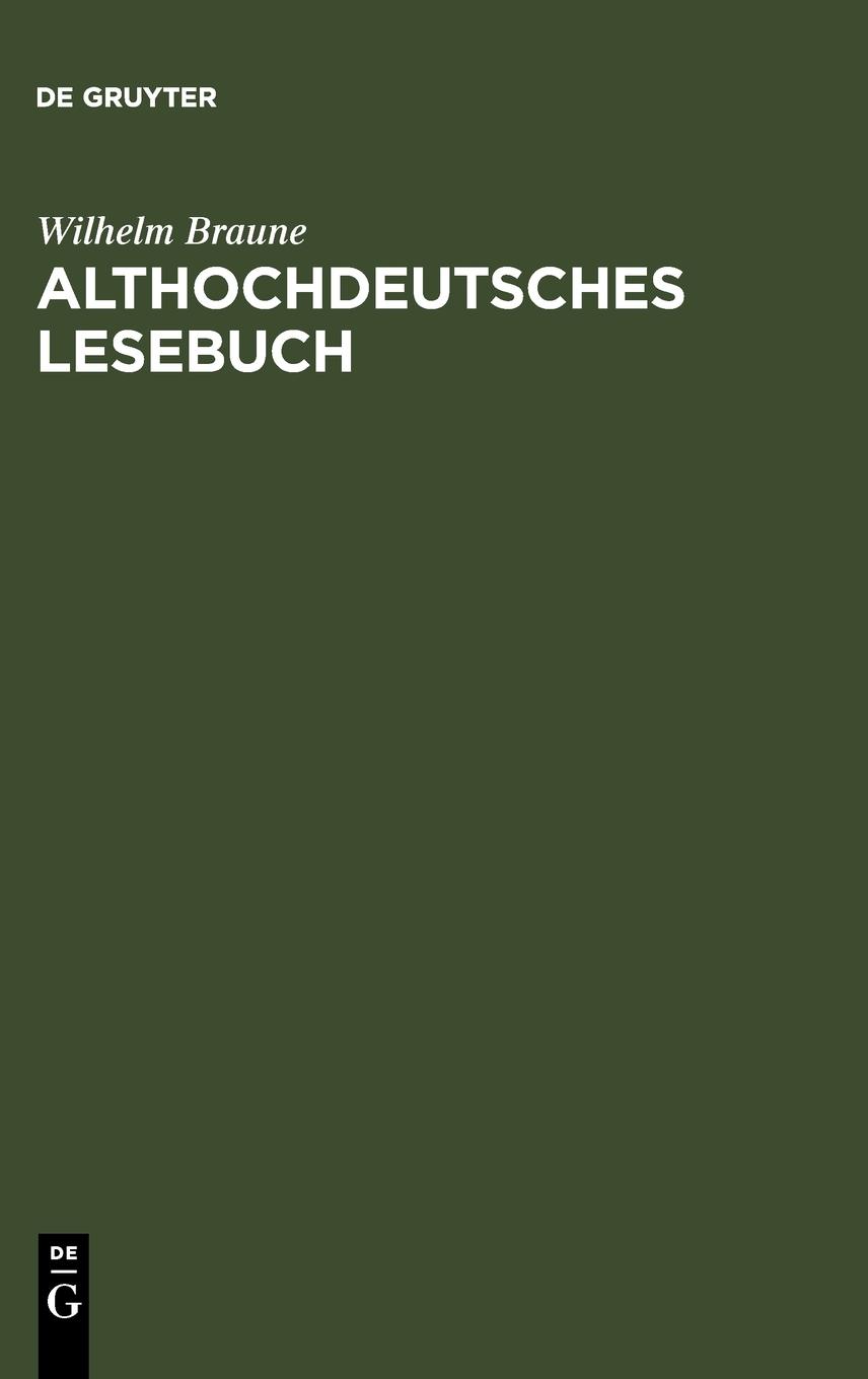Vorderes Coverbild Althochdeutsches Lesebuch