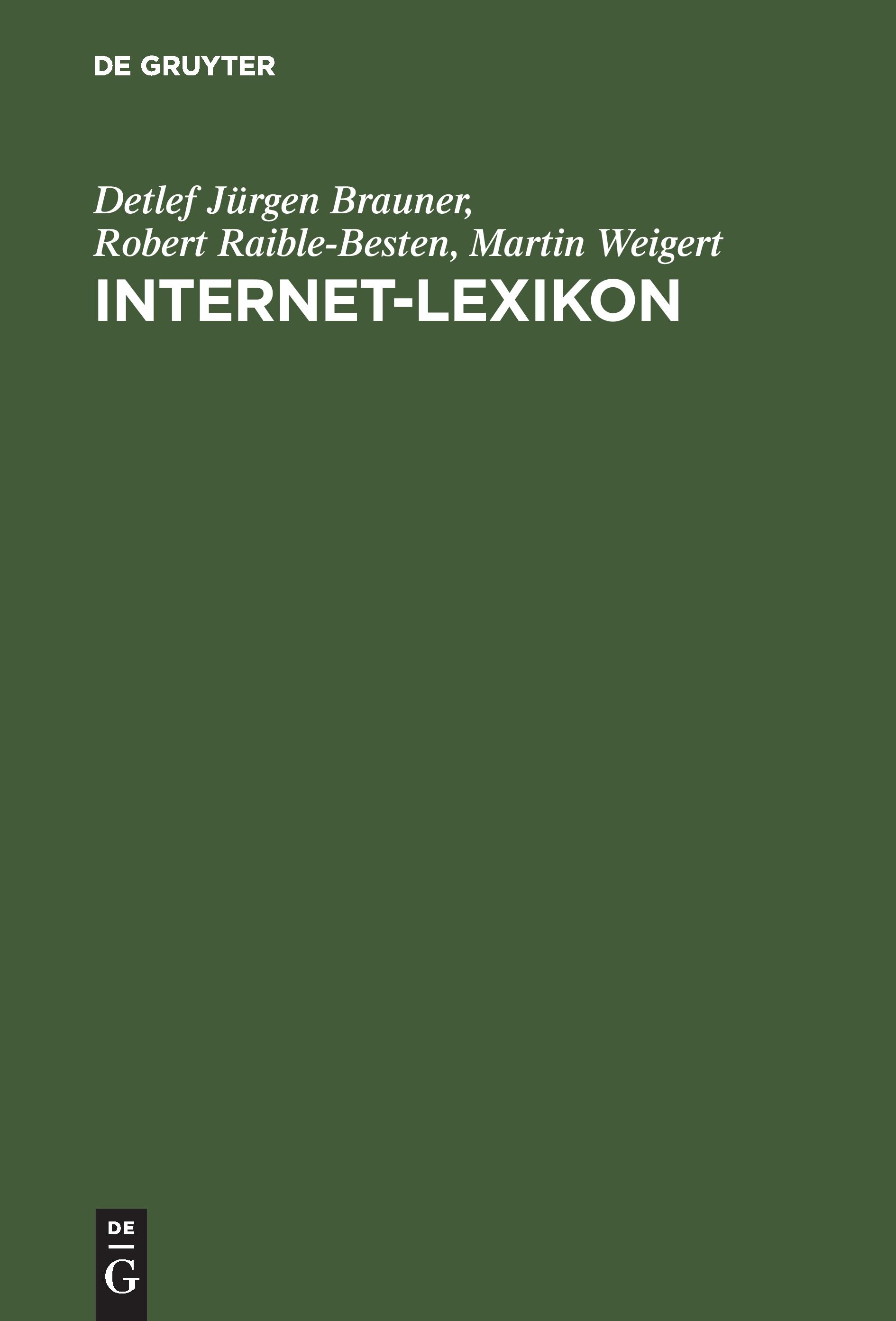 Vorderes Coverbild Internet-Lexikon