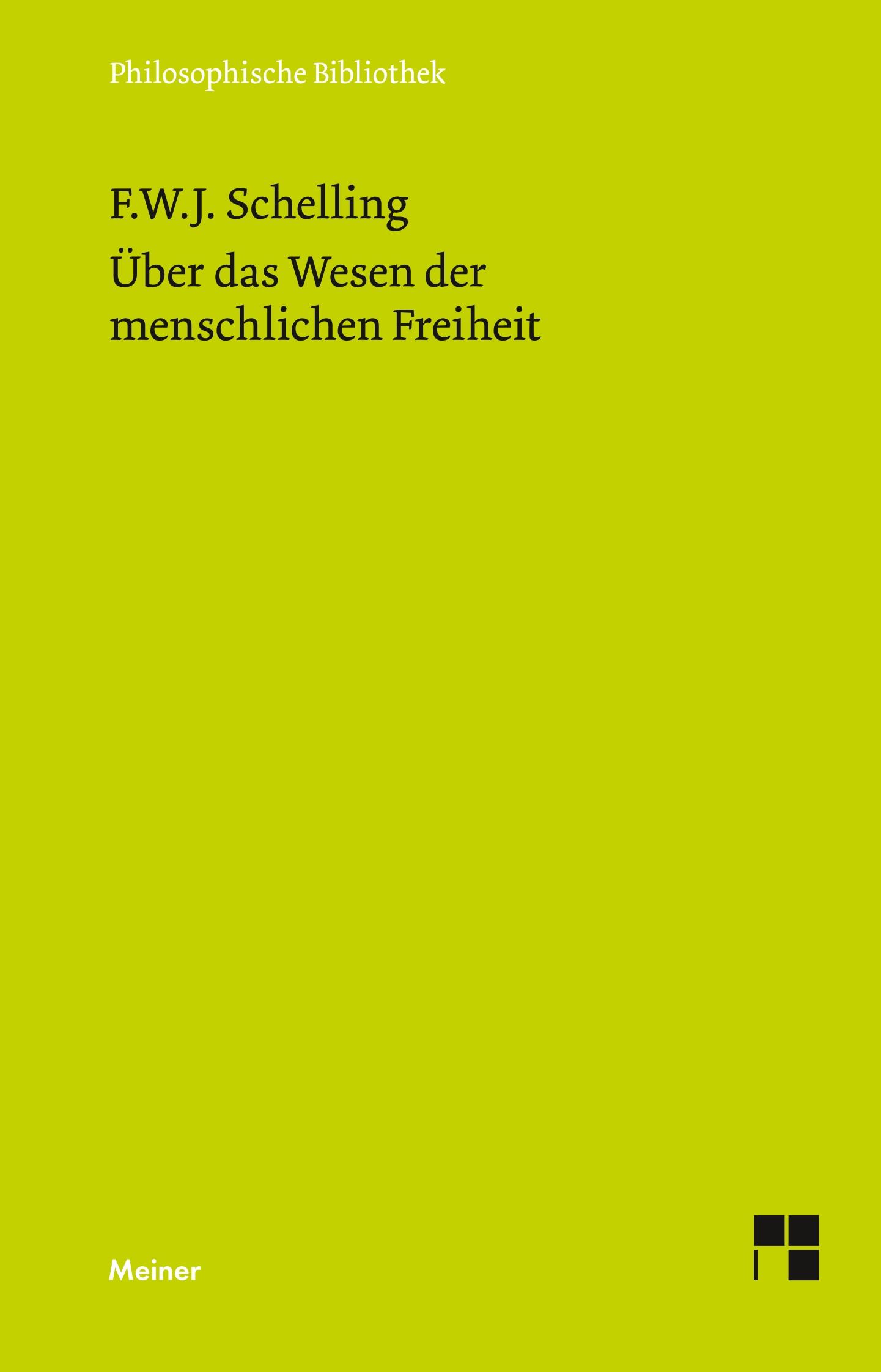 Vorderes Coverbild Über das Wesen der menschlichen Freiheit