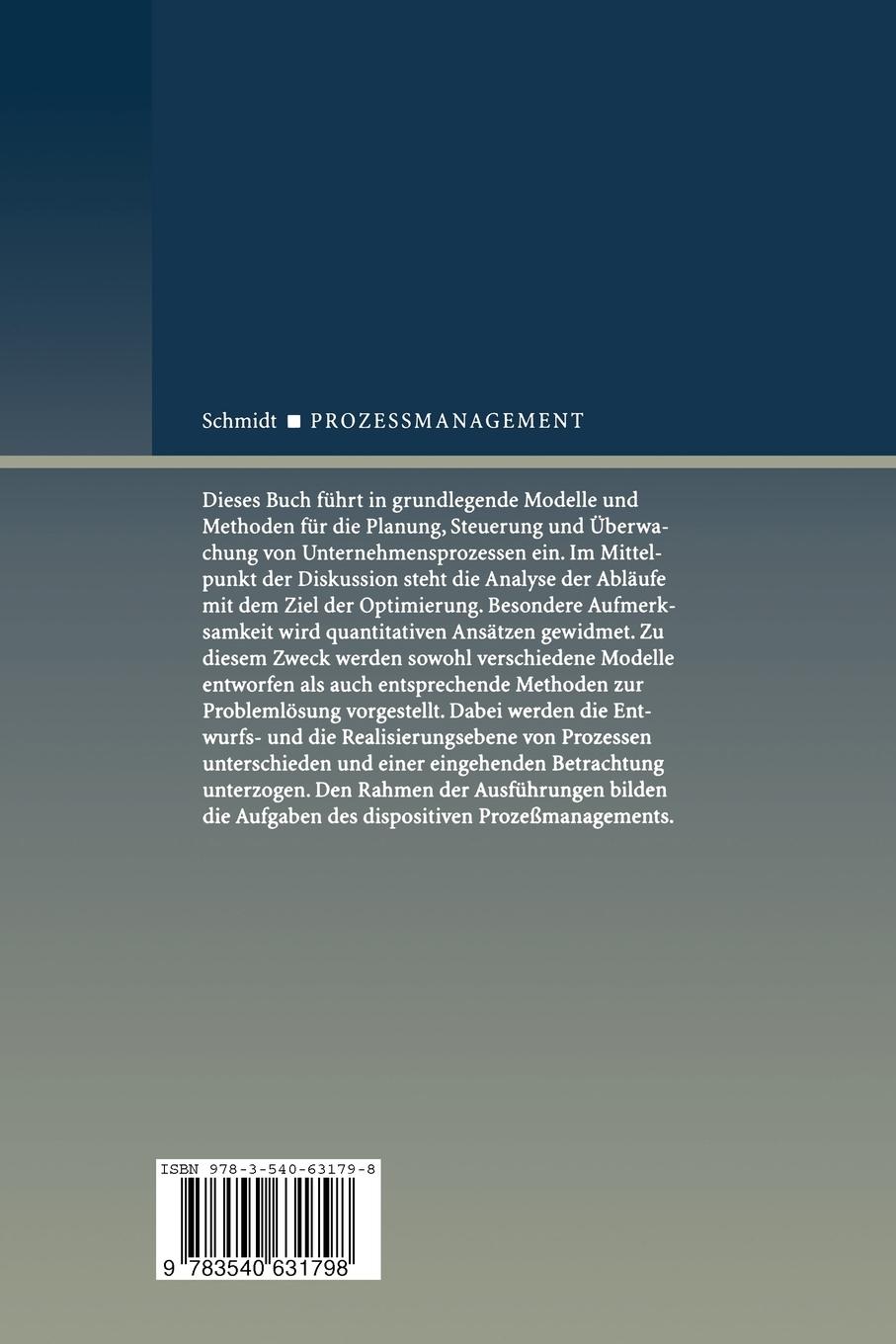 Rückseitencover Prozeßmanagement