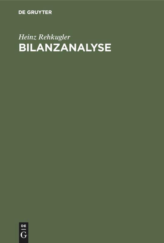 Vorderes Coverbild Bilanzanalyse