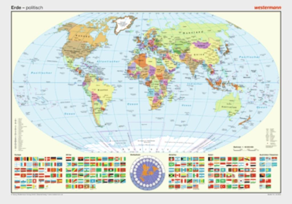 Vorderes Coverbild Posterkarten Geographie: Erde: politisch