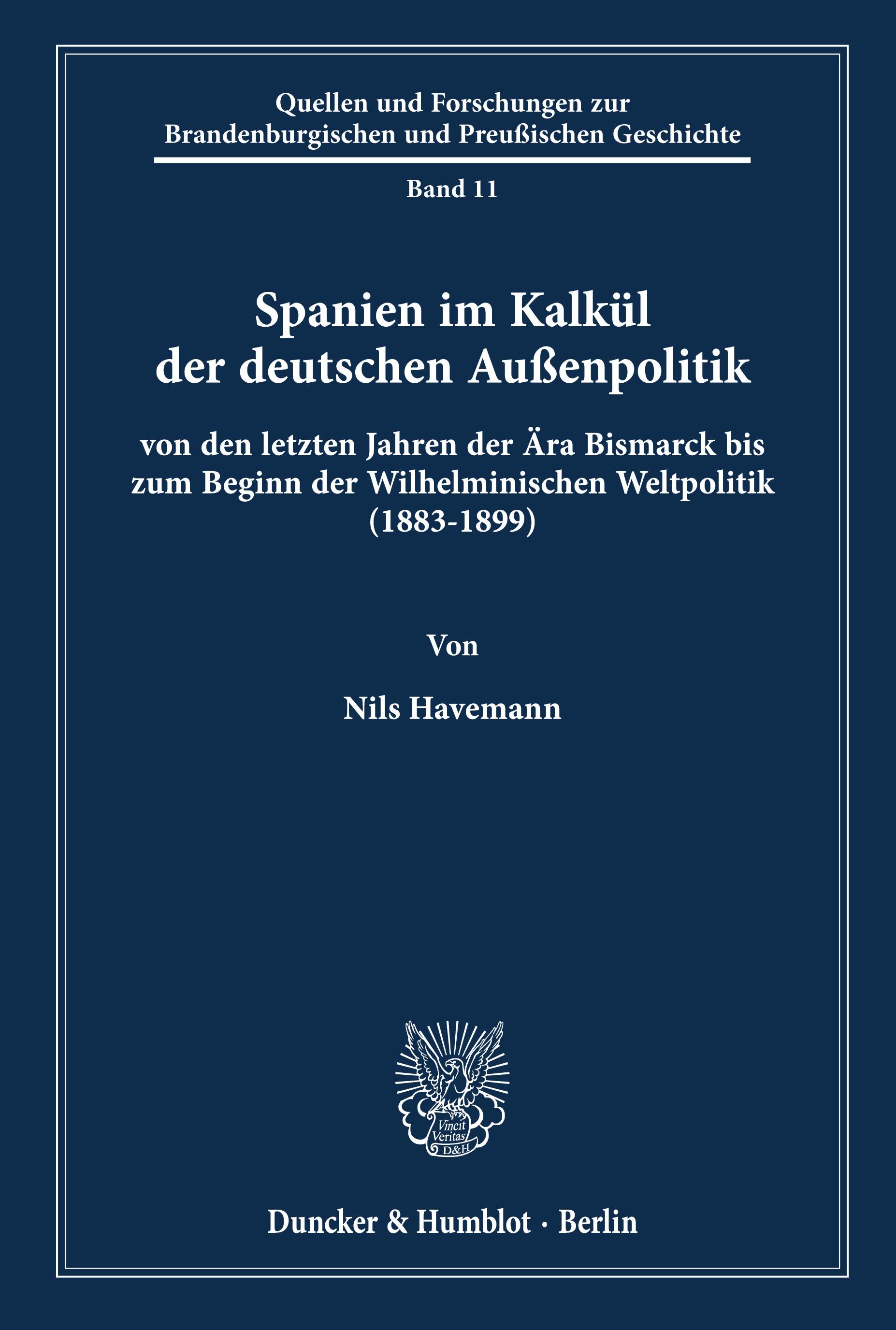 Vorderes Coverbild Spanien im Kalkül der deutschen Außenpolitik