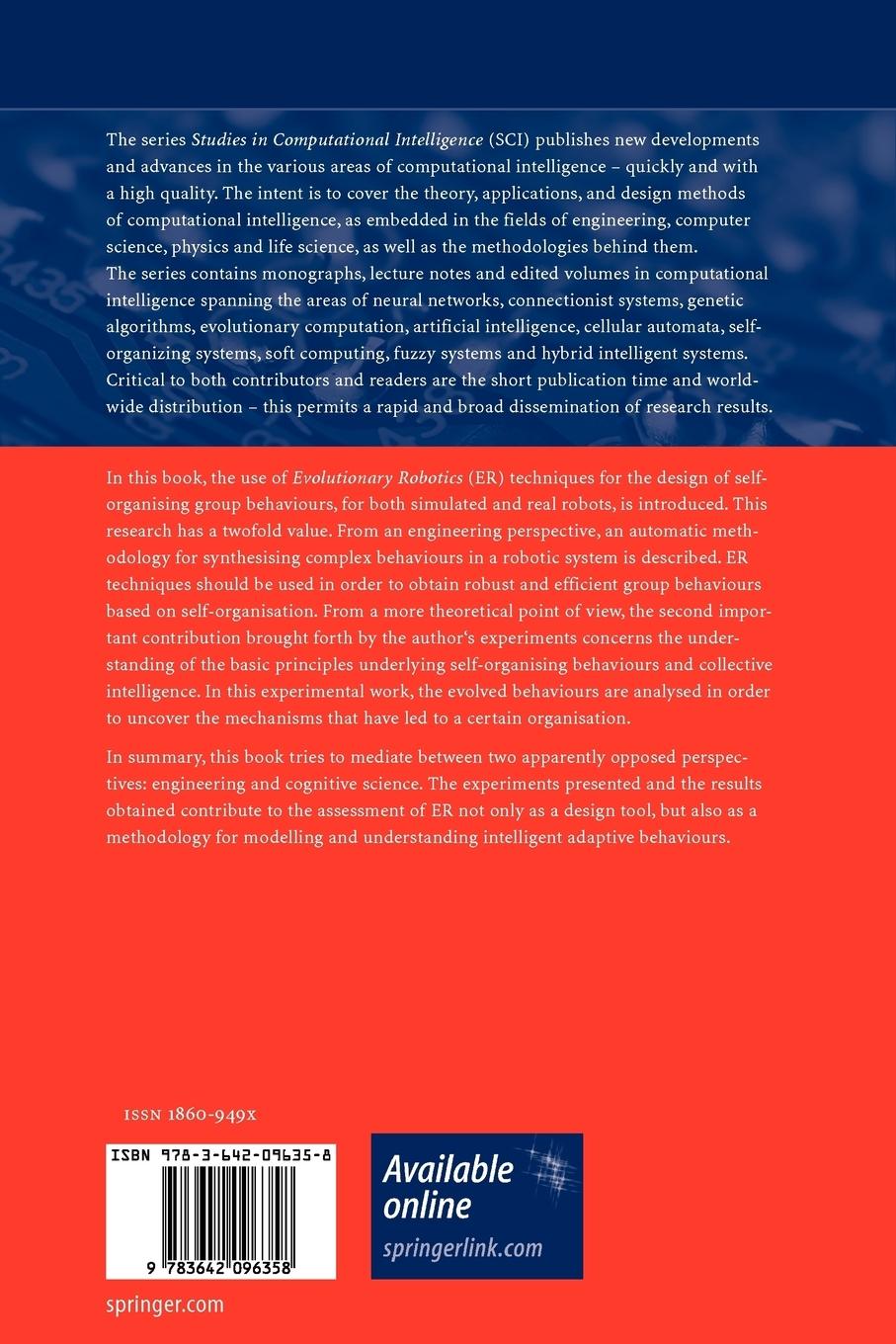 Rückseitencover Evolutionary Swarm Robotics
