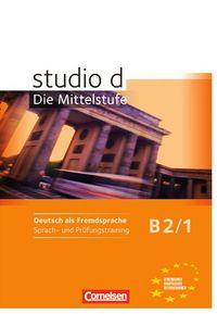 Vorderes Coverbild studio d Mittelstufe 1. Arbeitsheft "Trainieren und Testen"