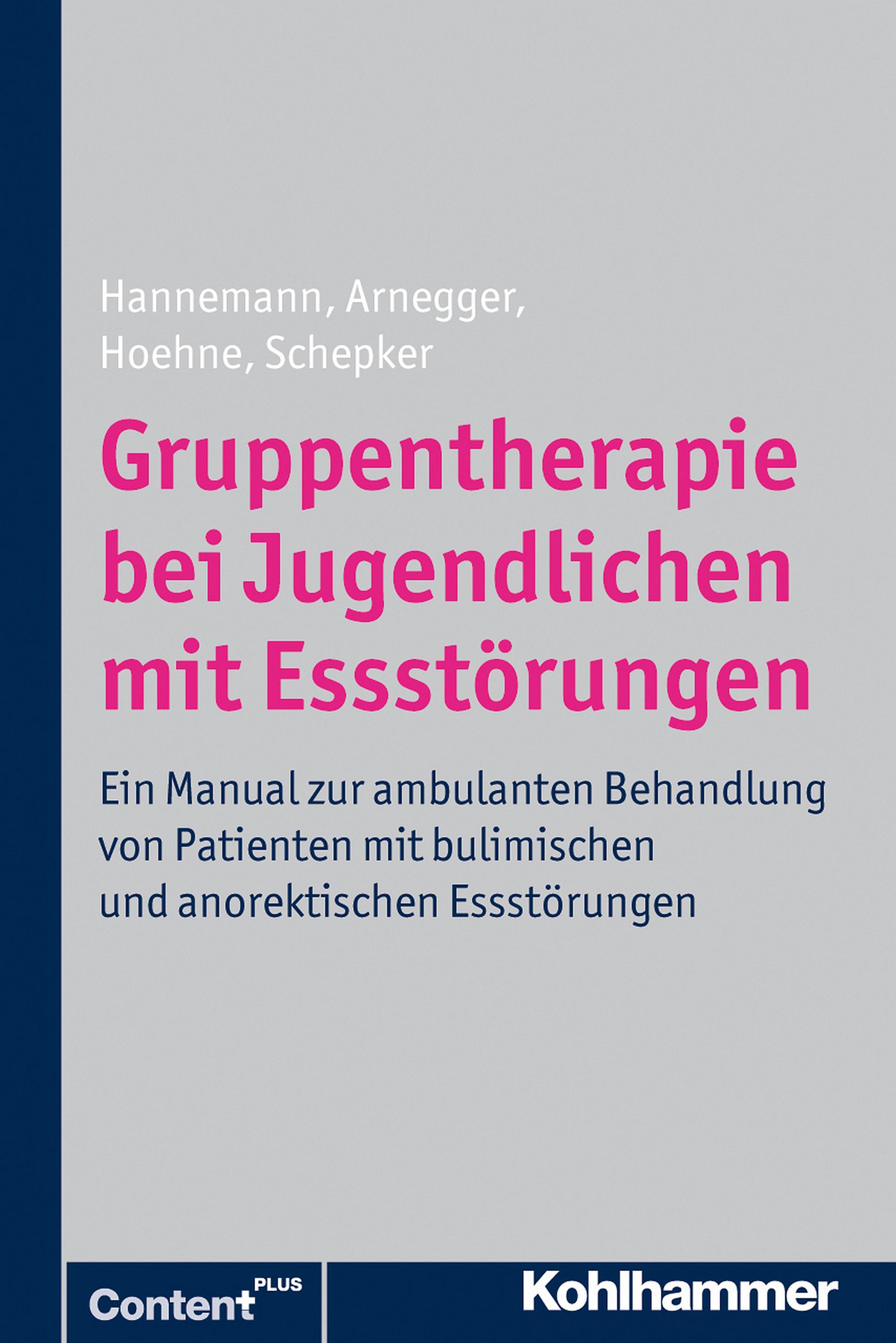 Vorderes Coverbild Gruppentherapie bei Jugendlichen mit Essstörungen